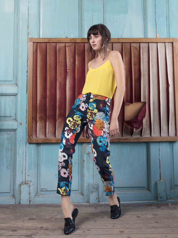 NEW: Springtime Pant-Navy Floral