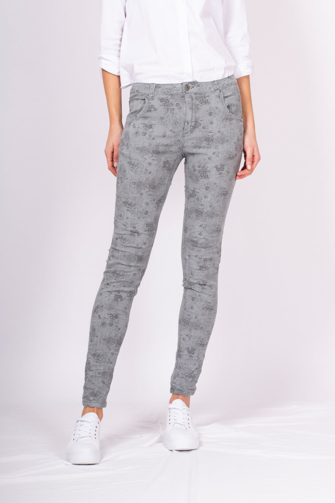 Peach Blossom Silver Mink Boyfriend