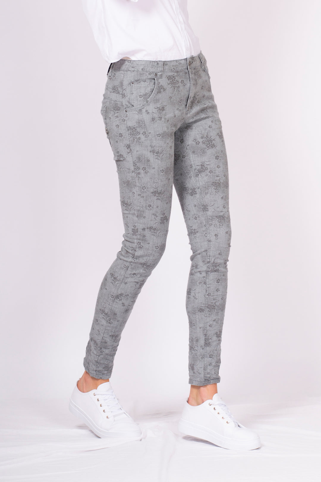 Peach Blossom Silver Mink Boyfriend
