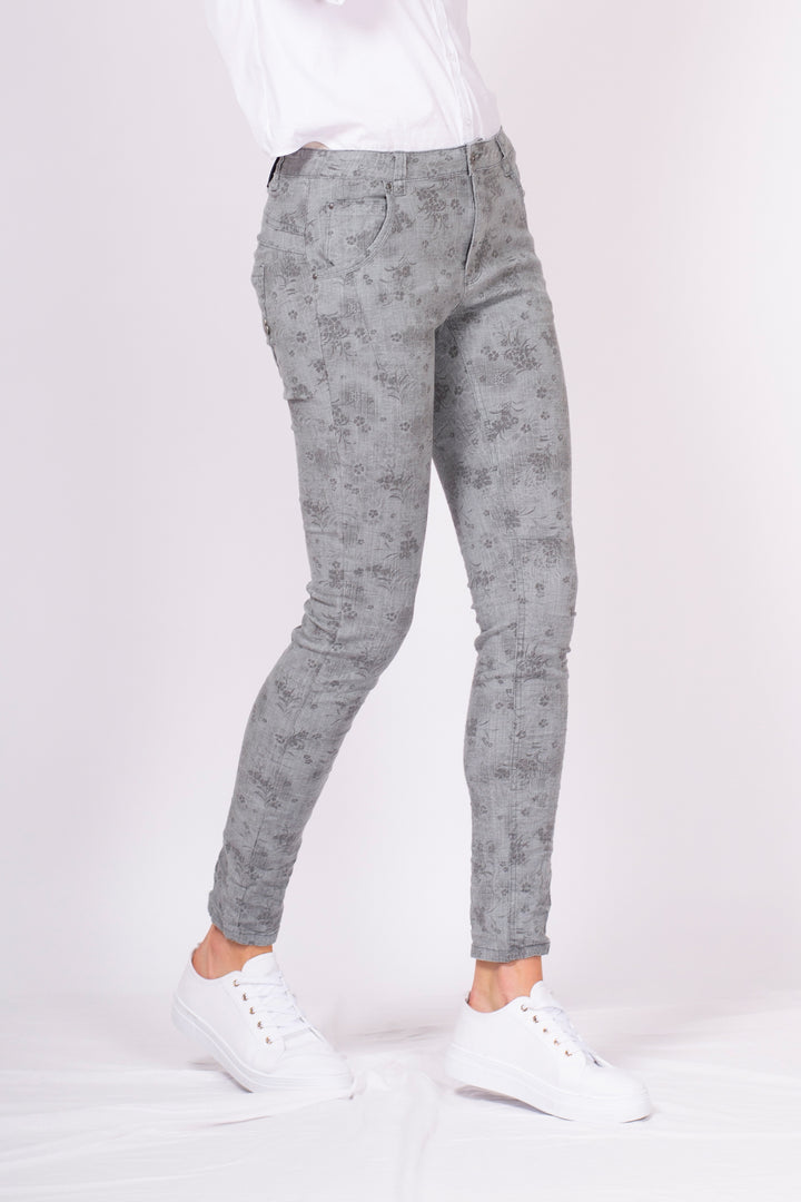 Peach Blossom Silver Mink Boyfriend
