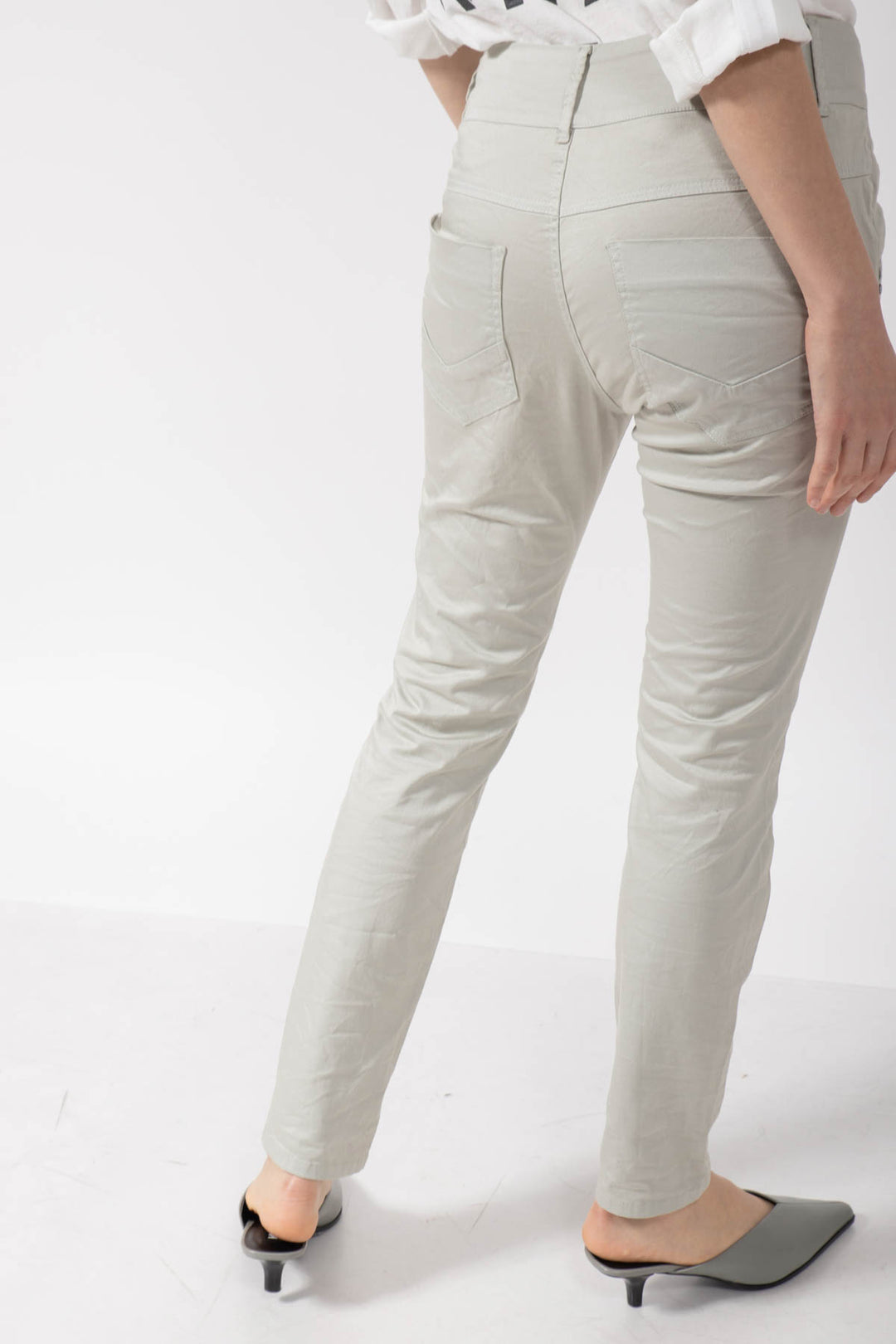Florence Slim Boyfriend Pant - Morning Moss