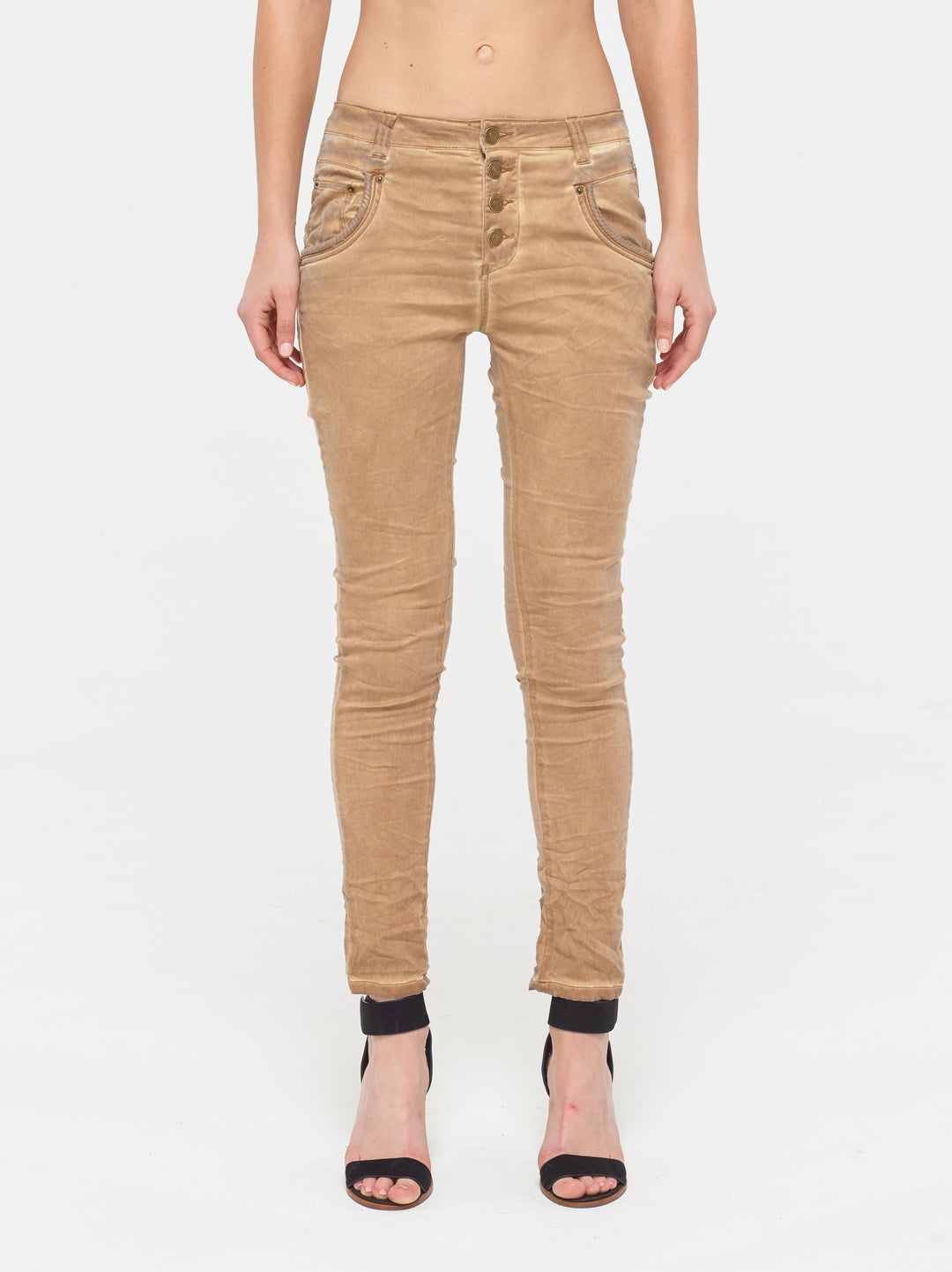Blake Beige Boyfriend Pant