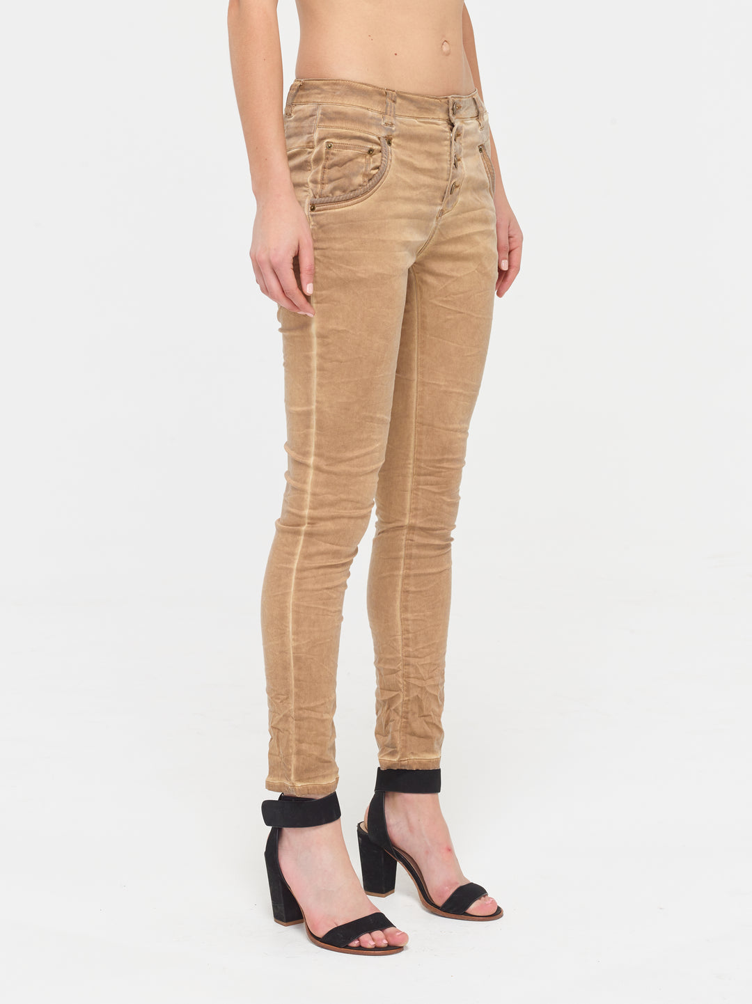 Blake Beige Boyfriend Pant