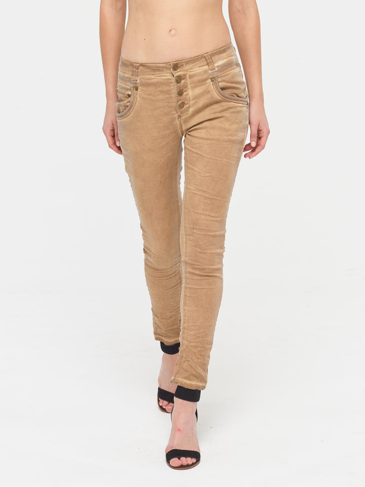 Blake Beige Boyfriend Pant