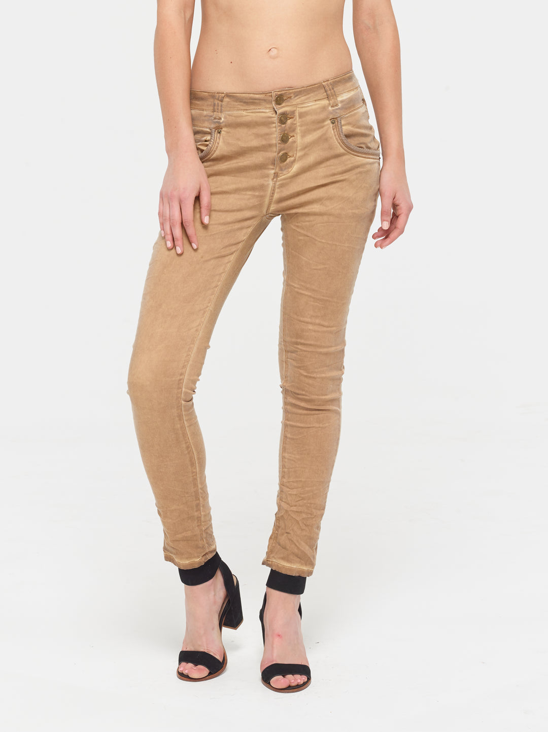 Blake Beige Boyfriend Pant