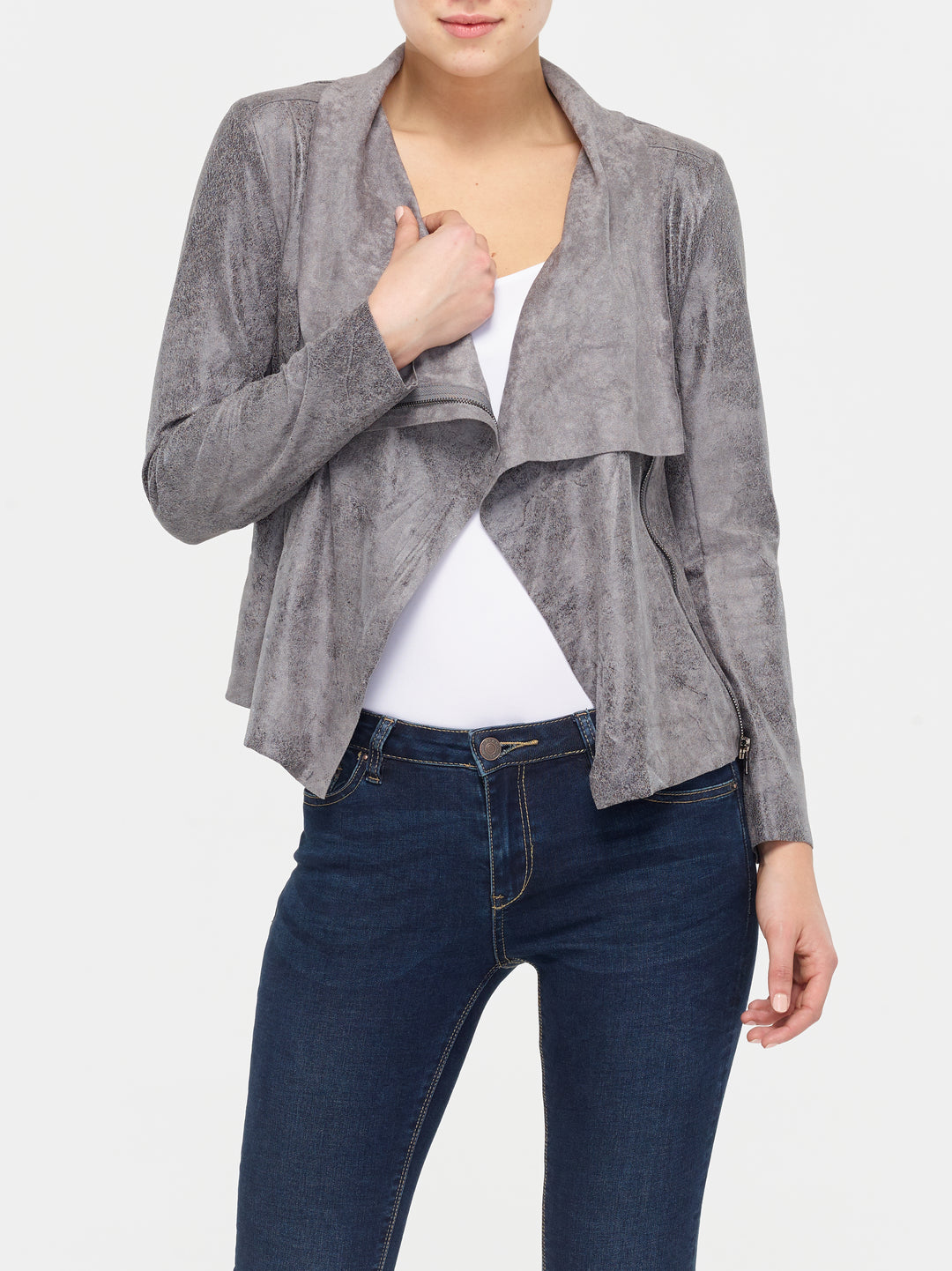 Sleeveless Belted Jacket – Bianco