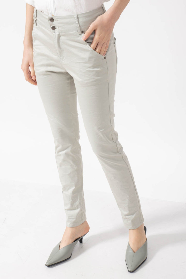 Florence Slim Boyfriend Pant - Morning Moss