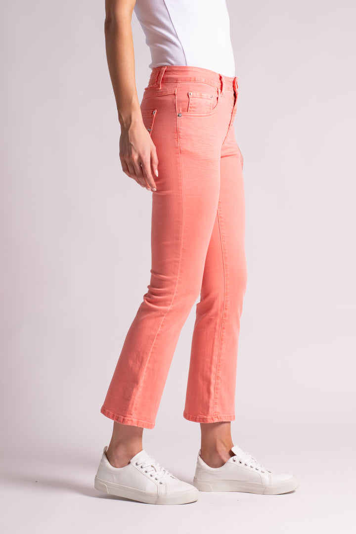 Camila Coral Cropped Jeans